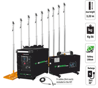 Мачта освещения TRIME X-Rail kit аккумуляторная, комплект
