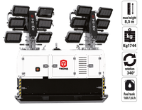 Передвижная мачта освещения TRIME X-Double 12х320 светодиодная