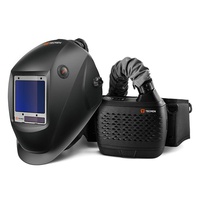 Сварочная маска с автоматическим светофильтром и подачей воздуха Tecmen ADF 820S TM16 черная с PAPR (внешняя кнопка зачистки)